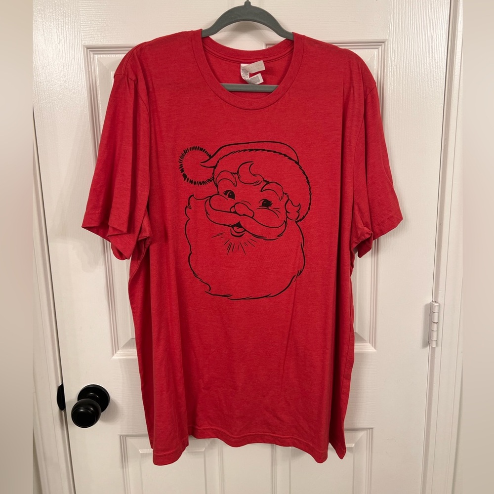 Bella Canvas Vibrant Red Santa T-Shirt